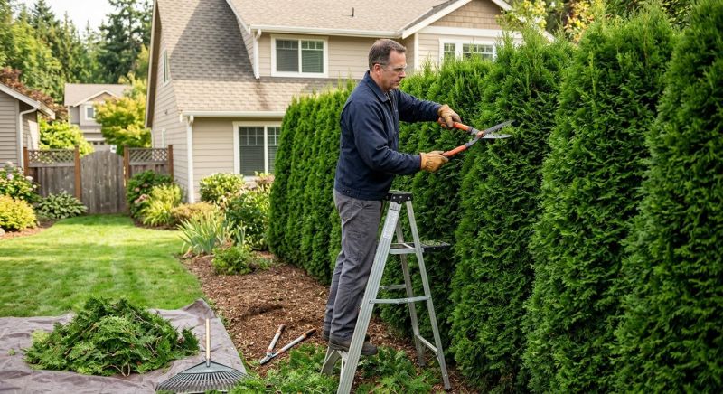 Evergreen Shrub Pruning Service